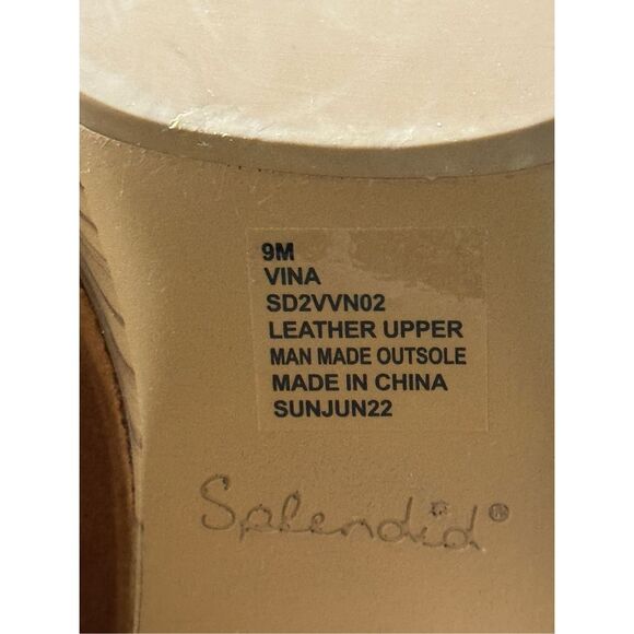 Splendid Clogs Womens 9 Vina Platform Tan Suede Leather Slip On Casual Heels - Picture 9 of 10